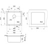 Кухонная мойка GRANULA GR-3601 черный 3601 CHEPHYII